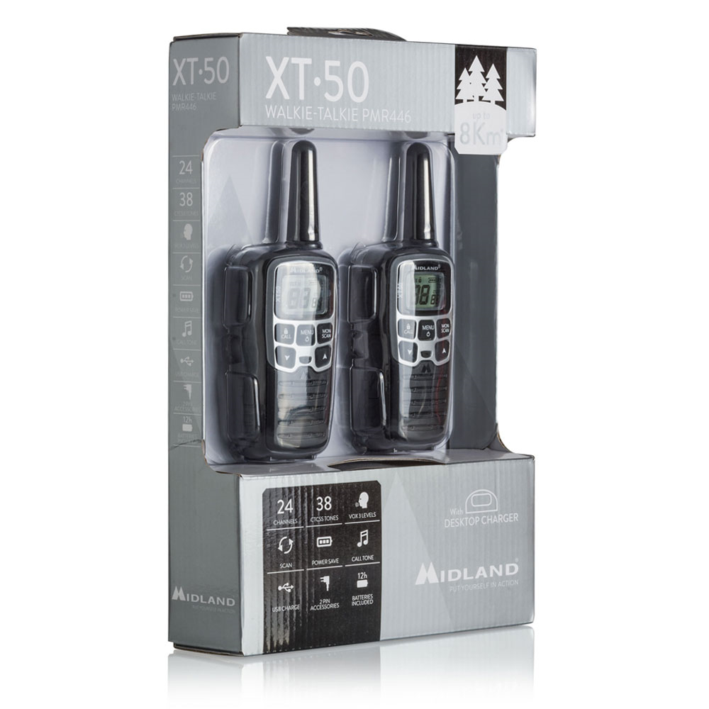 MIDLAND XT50 - Midland Walkie Talkie 24 Kanäle