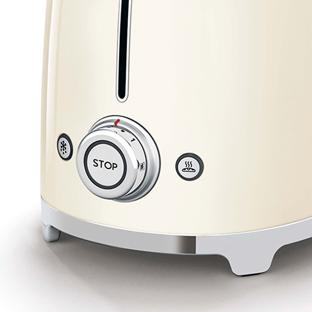 SMEG TSF01CREU - Retro-Toaster im 50er Jahre Stil in Creme