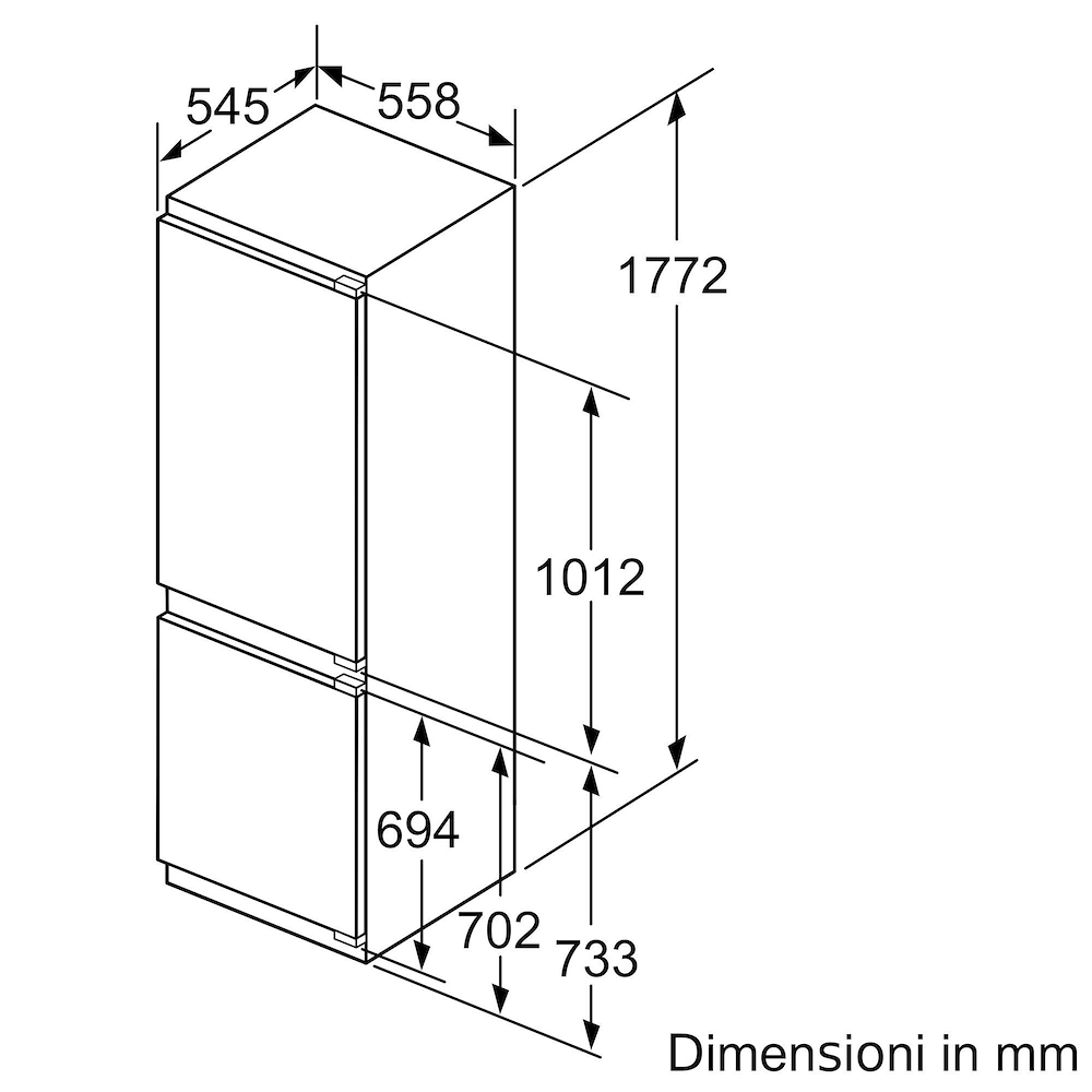 BOSCH KIS86AFE0 - Bosch Einbaukühlschrank mit Gefrierfach