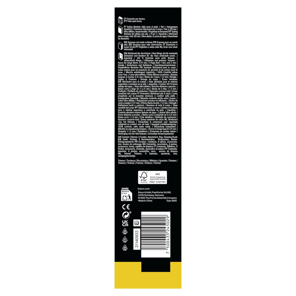 BRAUN AIO5540 - Braun All-in-One Trimmer 9in1 für Körperpflege