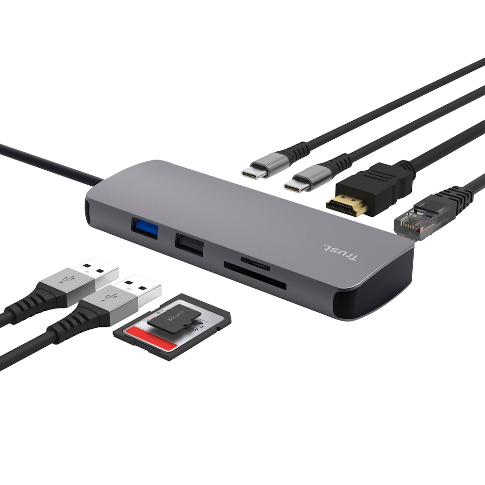 TRUST 25672 - USB-C Hub 8-in-1