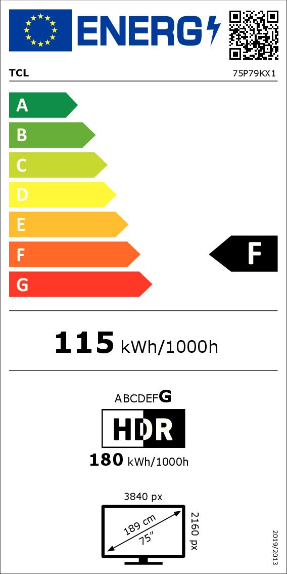 TCL 75P79K - 75" QLED 4K UHD TV mit Dolby Atmos