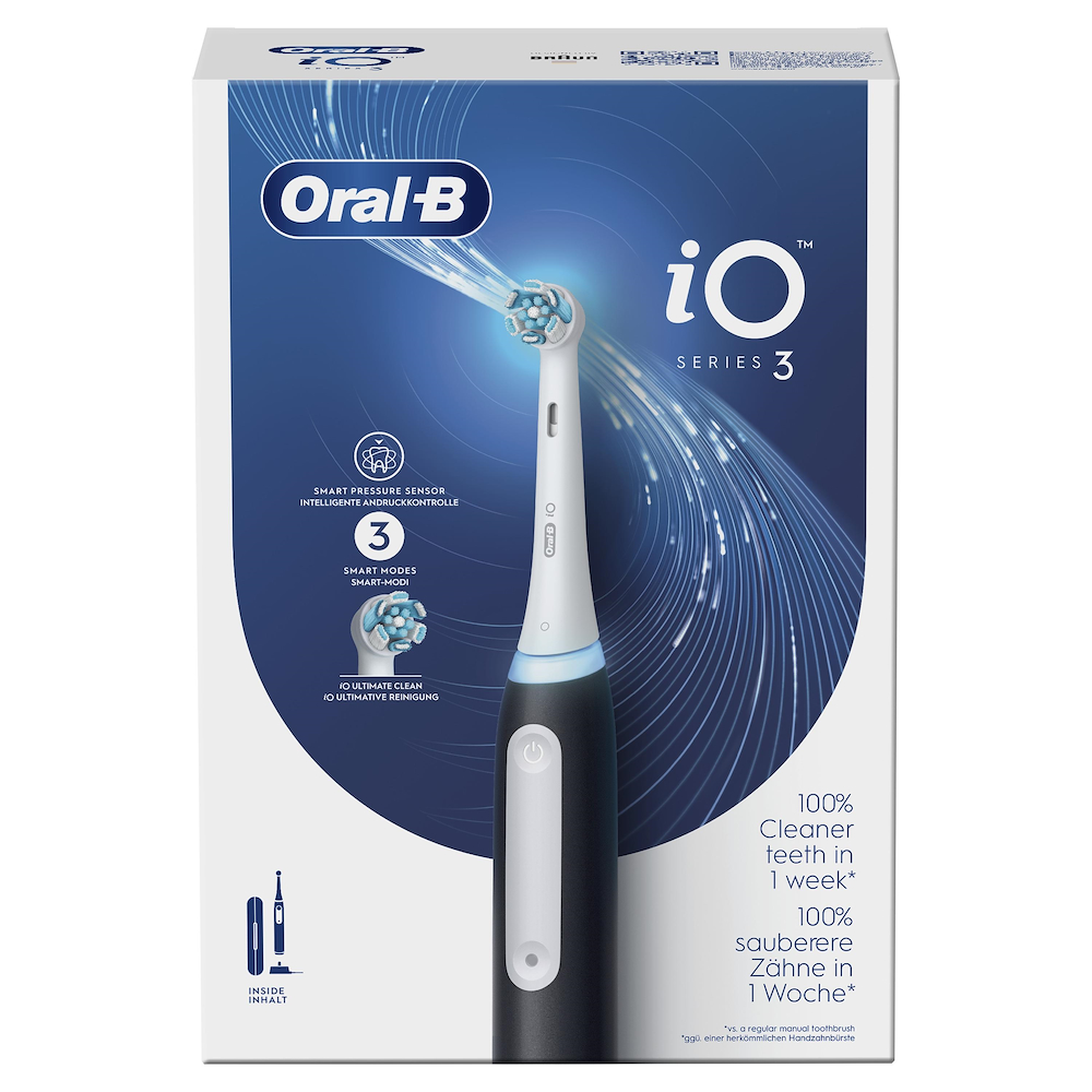 ORAL-B IO3BLACK - Oral-B iO 3 Elektrische Zahnbürste Schwarz