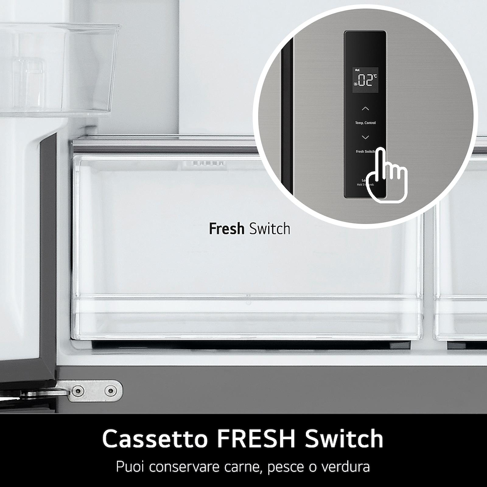 LG GMM41MSBEM - Multidoor Kühlschrank 474L No Frost