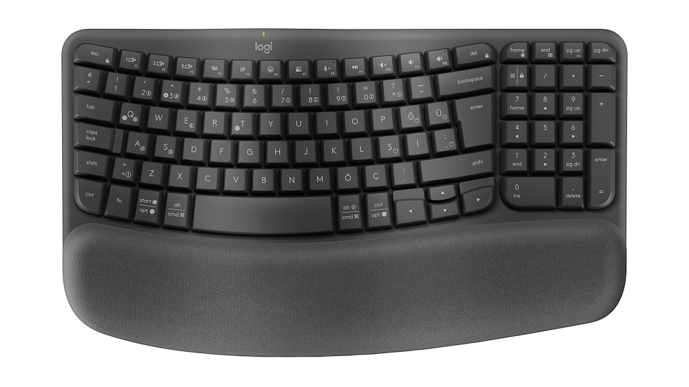 LOGITECH 920012293 - Logitech Wave Ergonomische Wireless Tastatur
