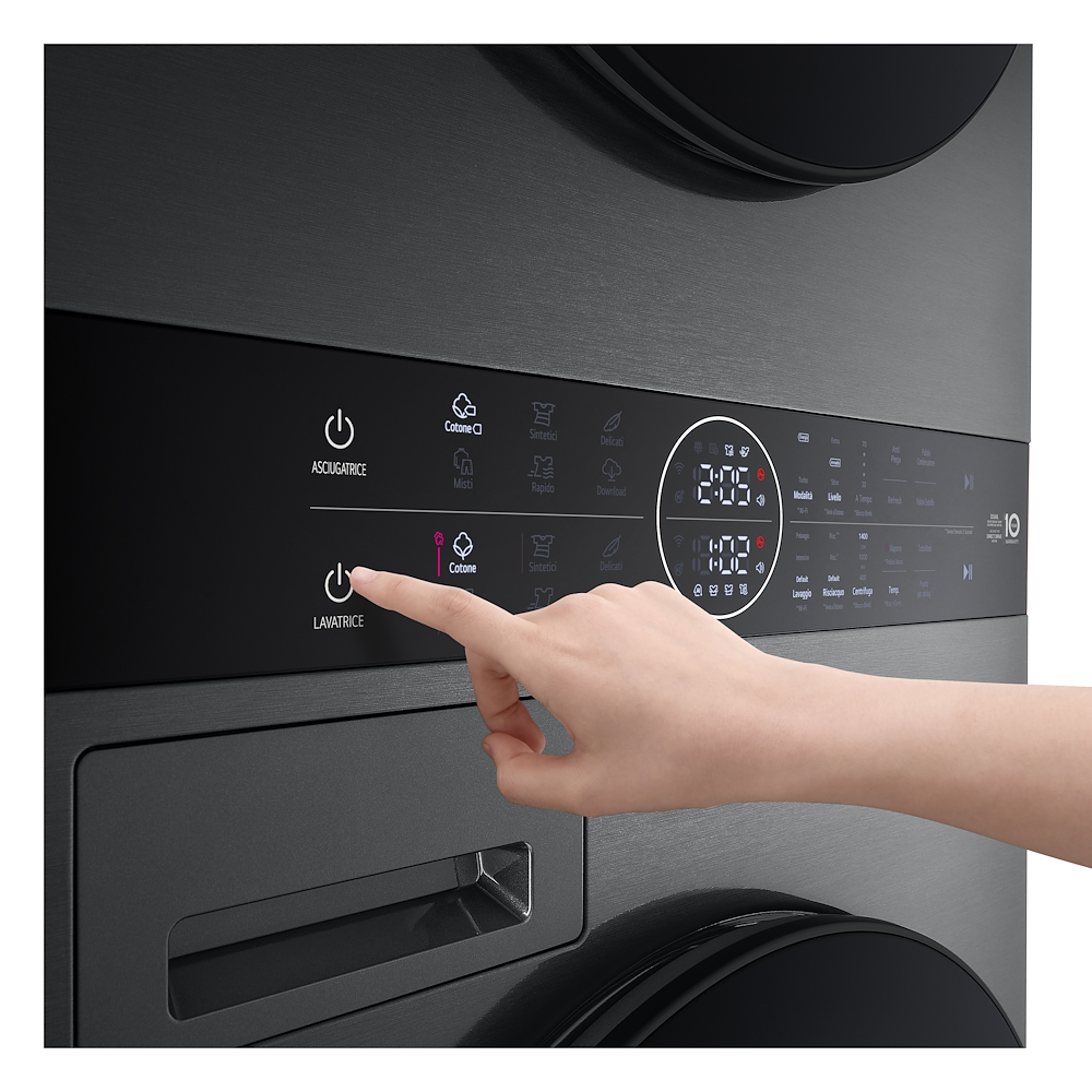 LG WT1210BBF - Waschturm 12/10kg Wi-Fi Schwarz