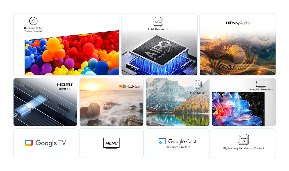 TCL 75P69K - 75" 4K Ultra HD Smart TV Google