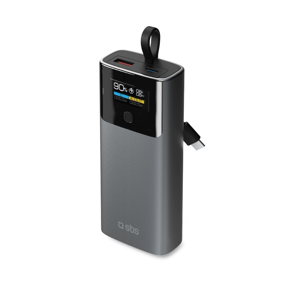 SBS TTBB10000LCDPD20 - Powerbank 10000mAh 2USB Schwarz