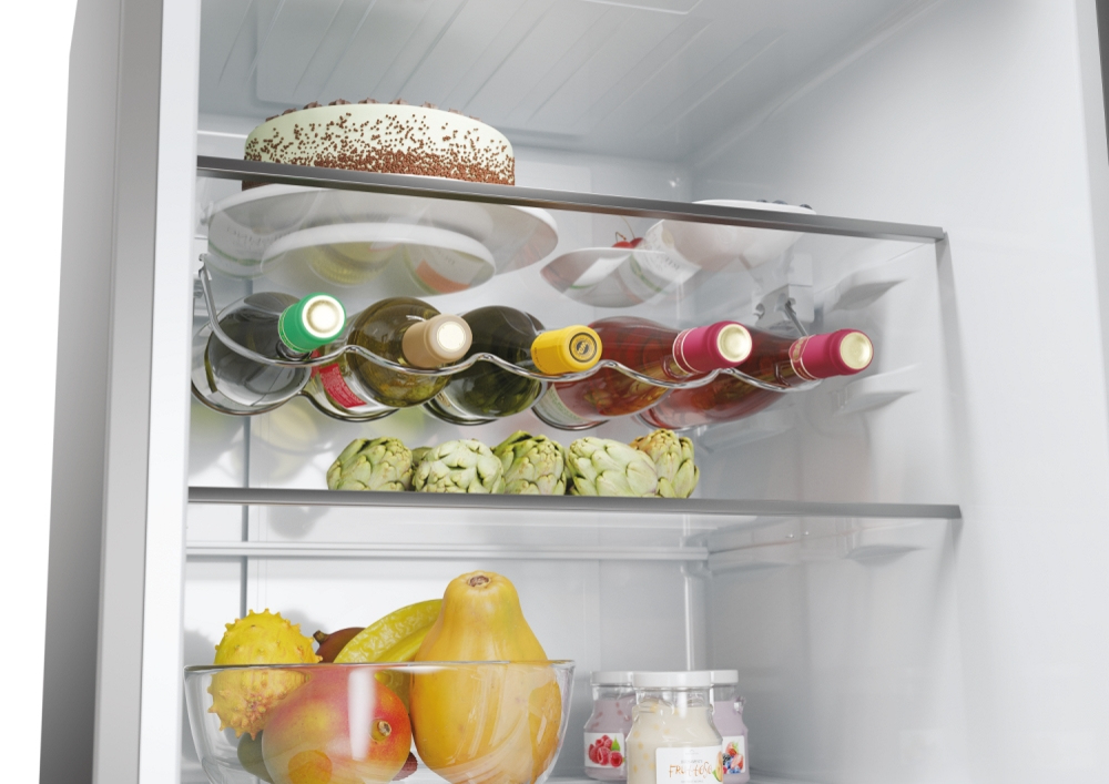 HAIER HDPW5620ANPK - Combi Kühlschrank 409 Lt Edelstahl