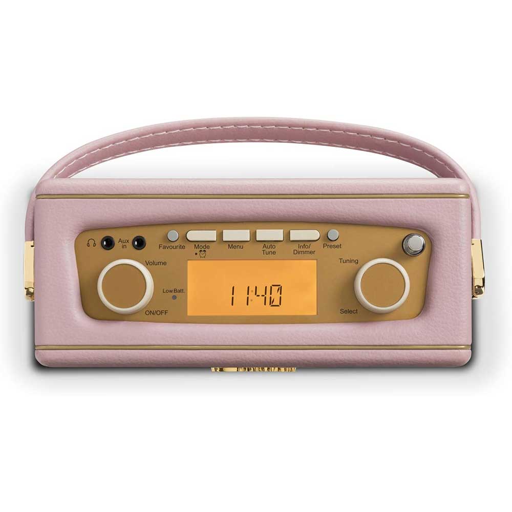ROBERTS 130973 - Roberts Revival Uno BT – Kompaktes Retro-Radio mit DAB+, FM und Bluetooth in Dusty Pink​