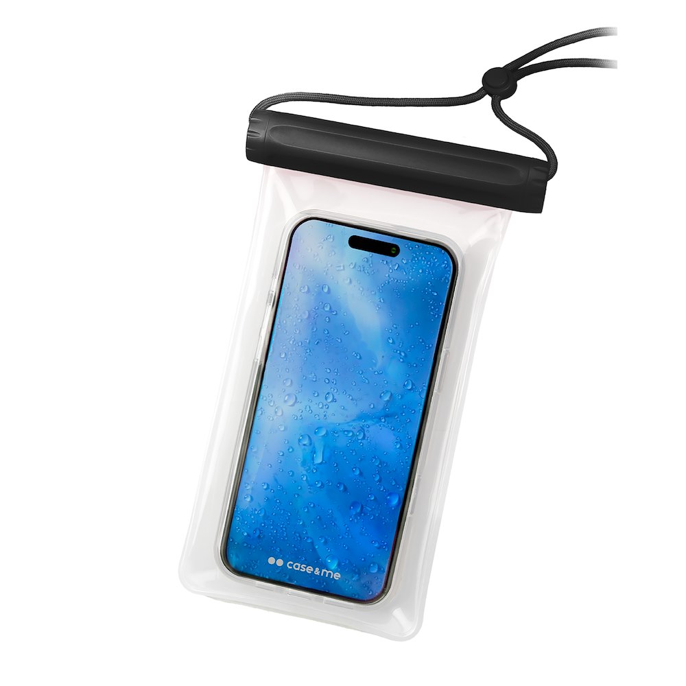 CASE&ME CMWATERTRANSPARK - Wasserdichte Tasche für Smartphone Schwarz