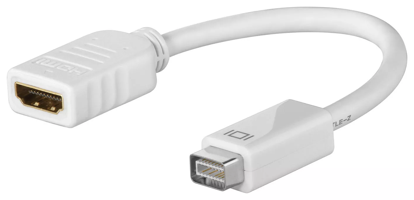GOOBAY 51745 - Goodbay A353 Mini-DVI auf HDMI Adapter, Weiß