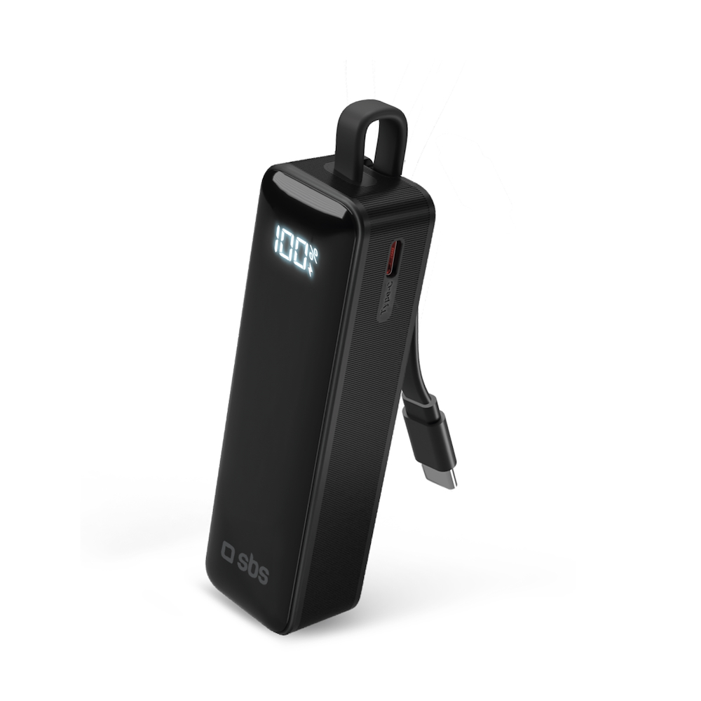 SBS TEBB5000LCDTCK - Powerbank 5000mAh mit Display