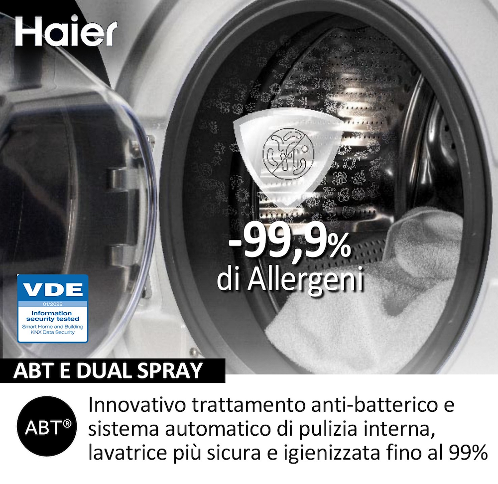 HAIER HW80BP14929AS - Waschmaschine 8 kg 1400 U/min Weiß