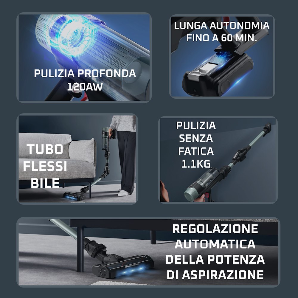 ROWENTA RH7A32 - Kabelloser Staubsauger X-FORCE Flex 10.80