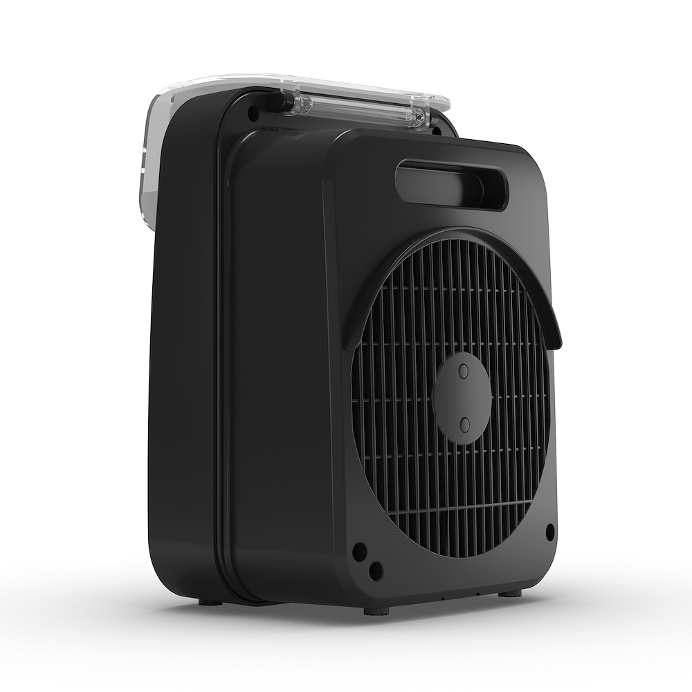 SPLENDID CALDOTEKNO - 2000W Badezimmer Heizgebläse in Schwarz