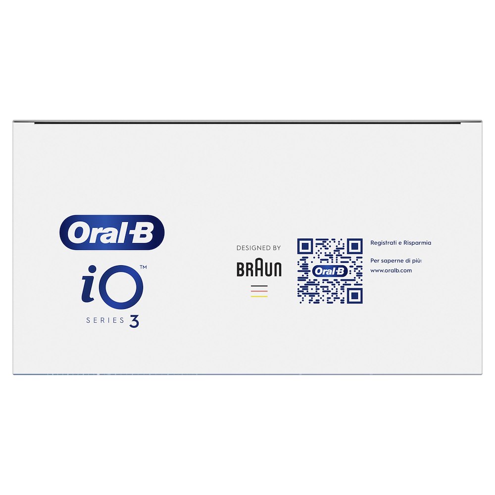 ORAL-B IO3STRIPPED - Elektrische Zahnbürste Schwarz mit Etui
