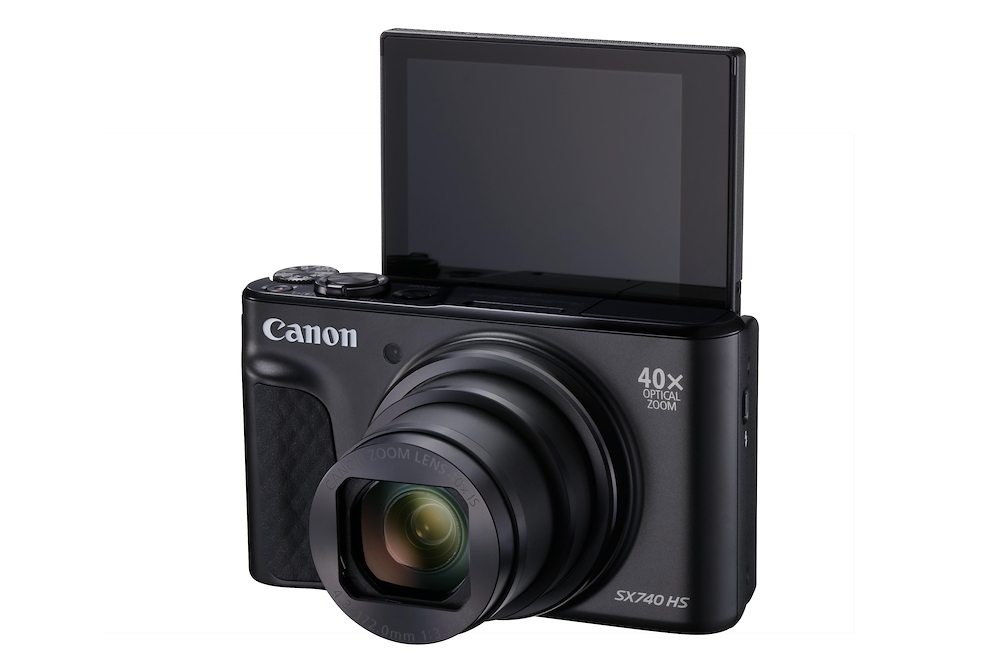 CANON POWERSHOTSX740HSLITEBLACK - Kompaktkamera 40x Zoom 4K