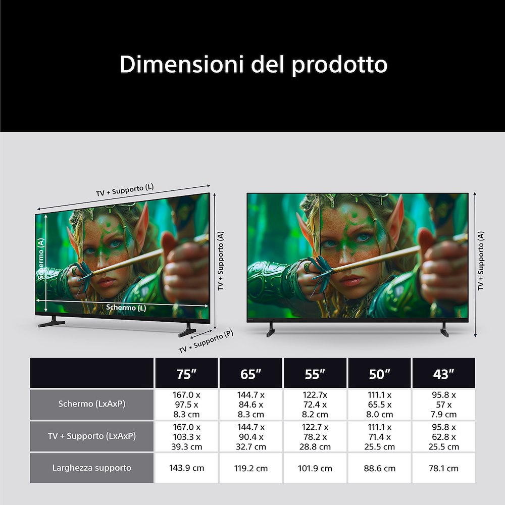 SONY K50S25M2PBCEI - 50 Zoll 4K Smart TV