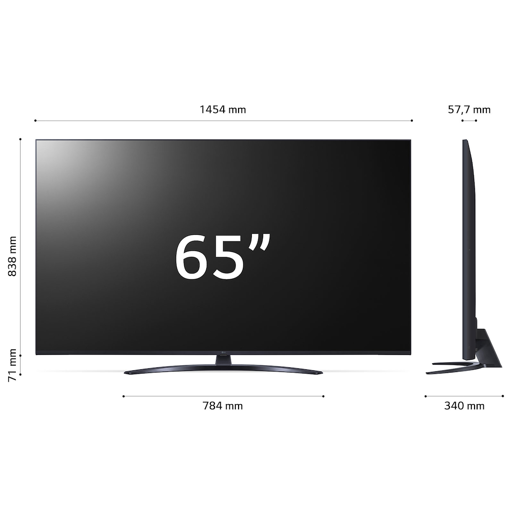 LG 65UR81006LJ - 65" Smart TV 4K mit 3 HDMI 2023