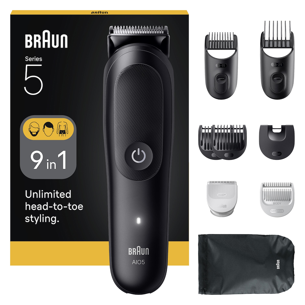 BRAUN AIO5540 - Braun All-in-One Trimmer 9in1 für Körperpflege