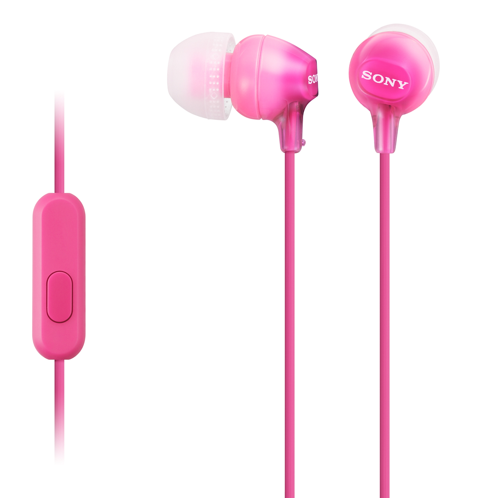 SONY MDREX15APPI - Sony MDR-EX15AP In-Ear-Kopfhörer mit Mikrofon Pink