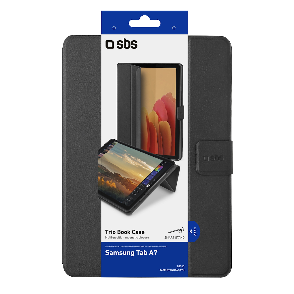 SBS TATRISTANDTABA7K - Buchcover Samsung Galaxy Tab A7 Schwarz