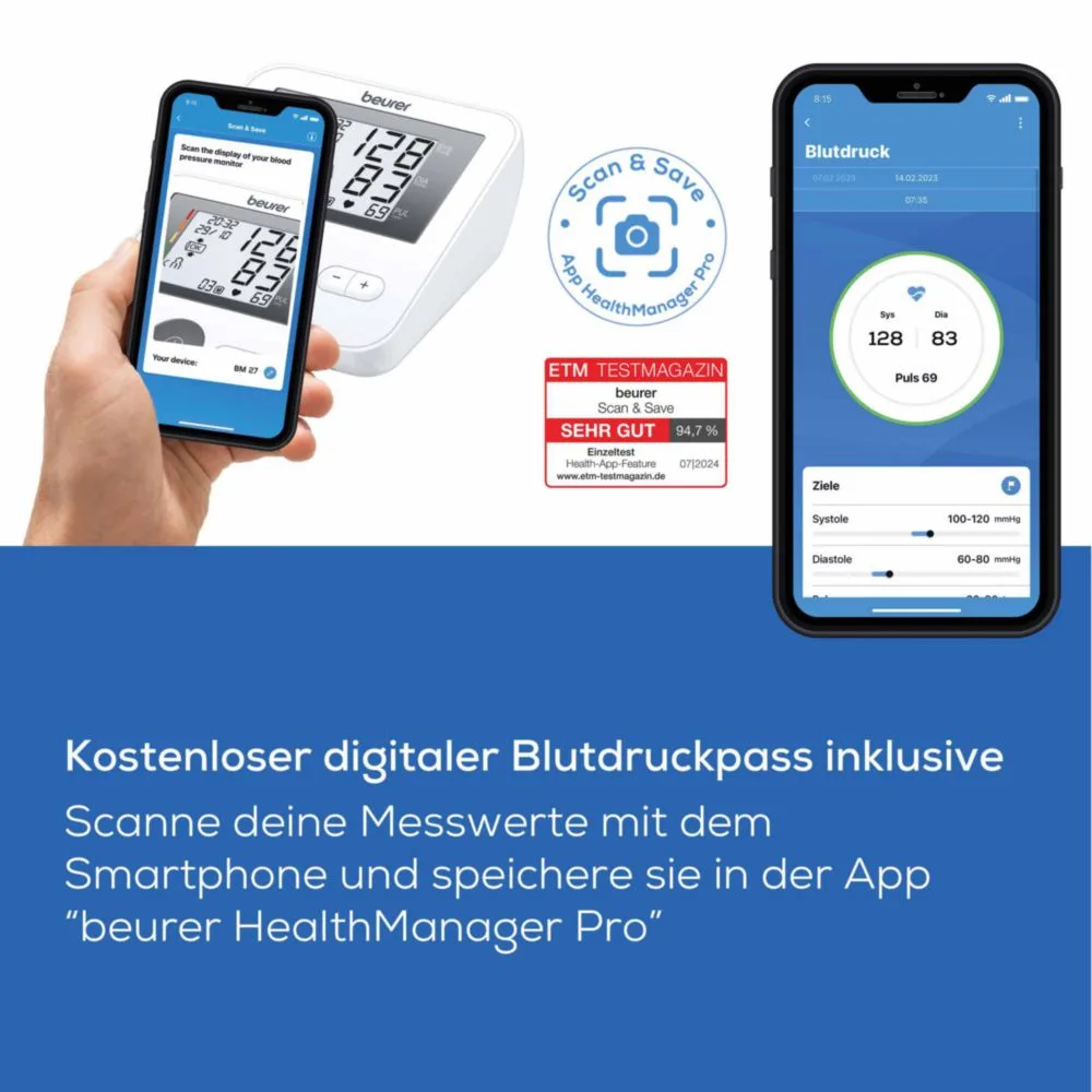BEURER BM27PIU - Beurer BM27 Oberarm-Blutdruckmessgerät