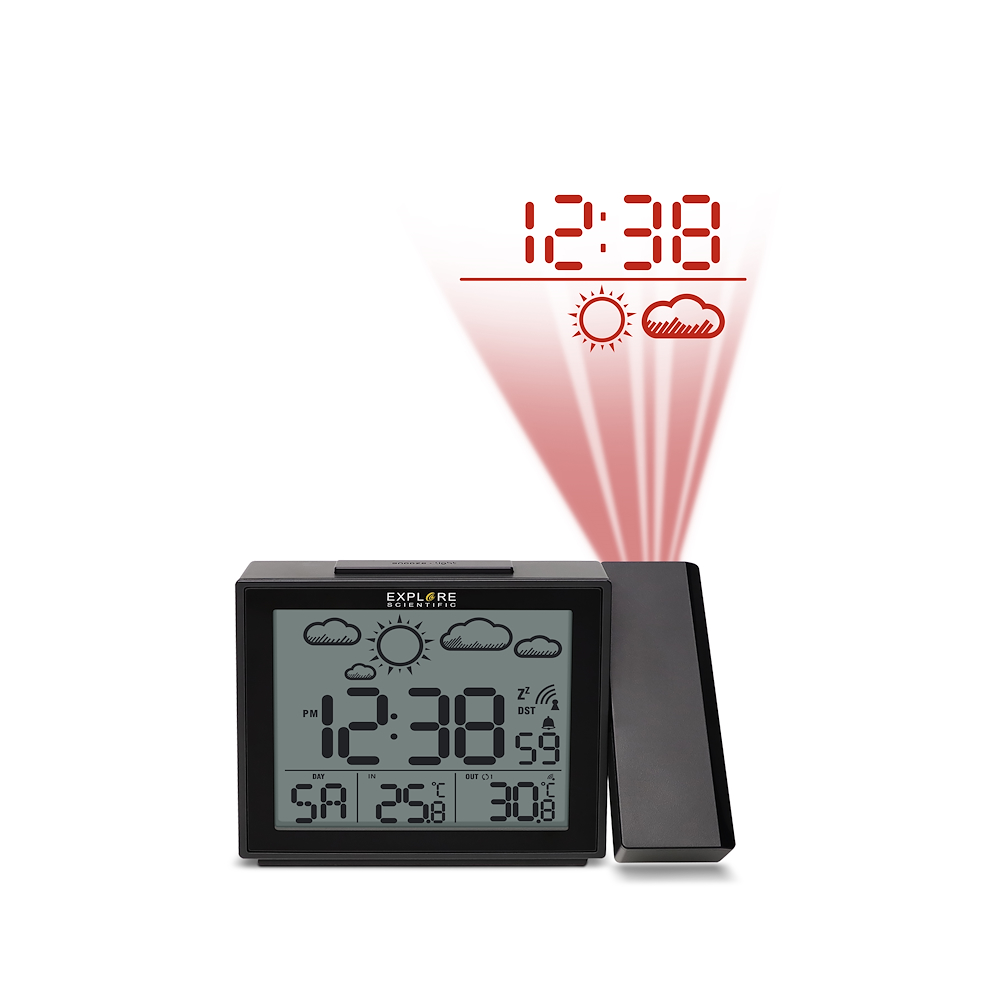 EXPLORE SCIENTIFIC RPW3009 - Digitale Uhr mit Projektionsfunktion