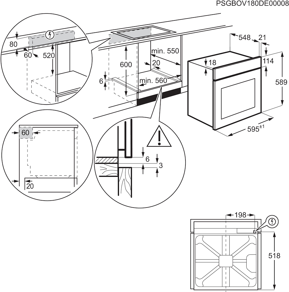 AEG TU5PB43SM - 6000 Serie Ofen mit Pyrolyse