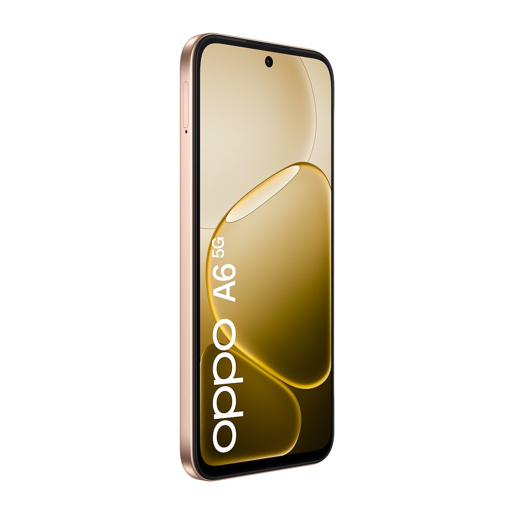OPPO A65GAURORAGOLD - 5G AI Smartphone mit Doppelkamera 50MP