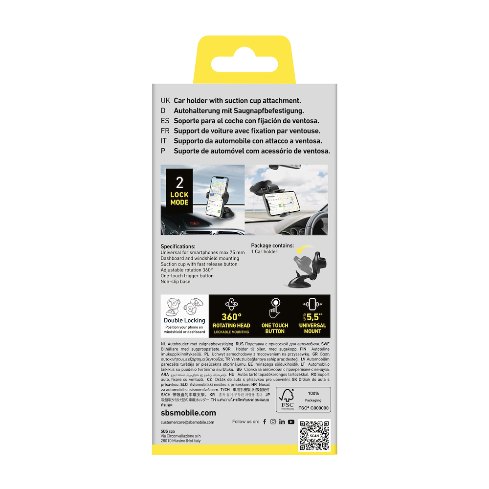 SBS TESUPUNIONETOUCH - Universal Smartphone Auto Halterung