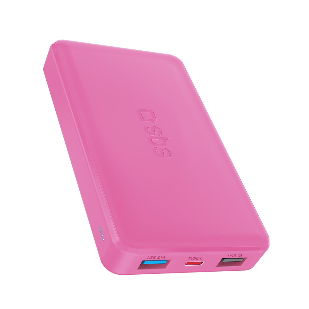 SBS TTBB10000FASTP - 10000mAh Powerbank Rosa