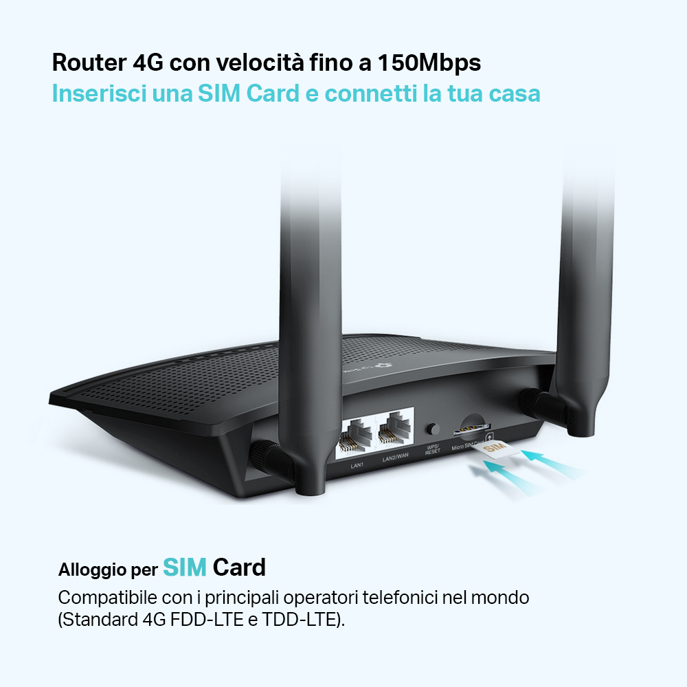 TP-LINK TLMR100 - 4G Router bis 150MBPS