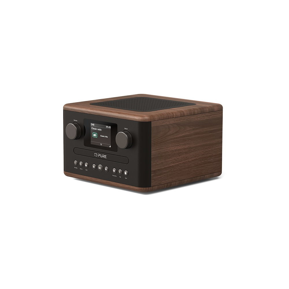 PURE 255052 - Digitale Radio Classic C-D4 in Walnut Coffee Black