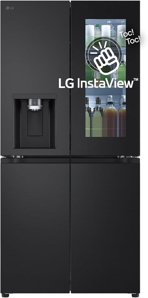 LG GMG860EPBE - InstaView Side-by-Side Kühlschrank GMG860EPBE Schwarz