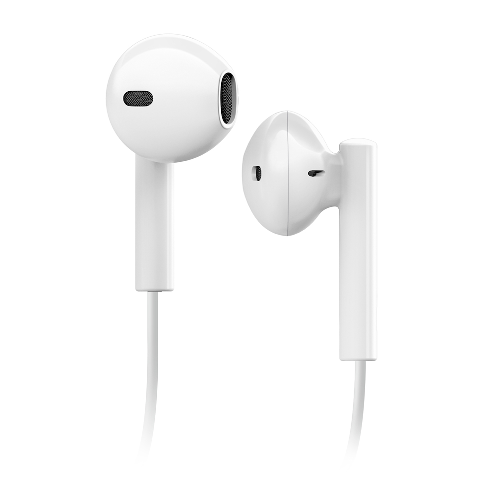 SBS TEEARTYCAPW - Halb In-Ear Kopfhörer USB-C Weiß