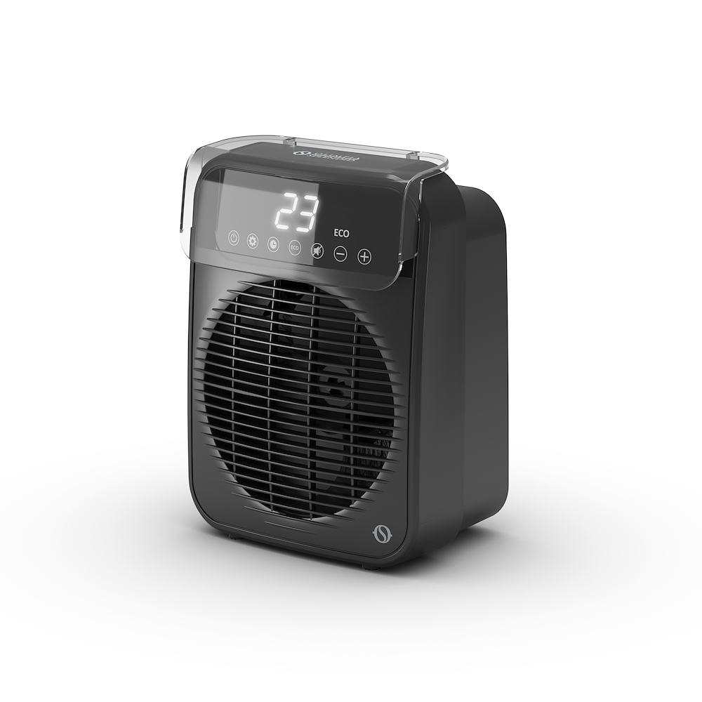 SPLENDID CALDOTEKNO - 2000W Badezimmer Heizgebläse in Schwarz