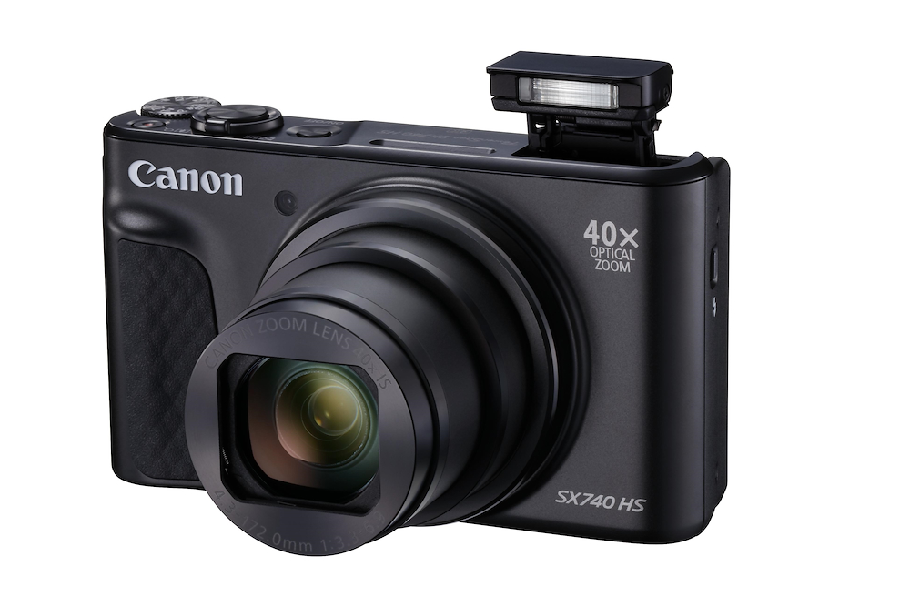 CANON POWERSHOTSX740HSLITEBLACK - Kompaktkamera 40x Zoom 4K