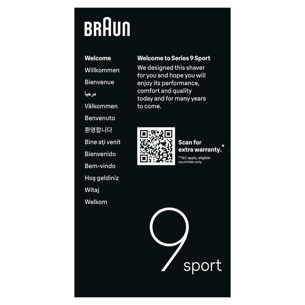 BRAUN 83920512 - Elektrorasierer Series 9 Schwarz