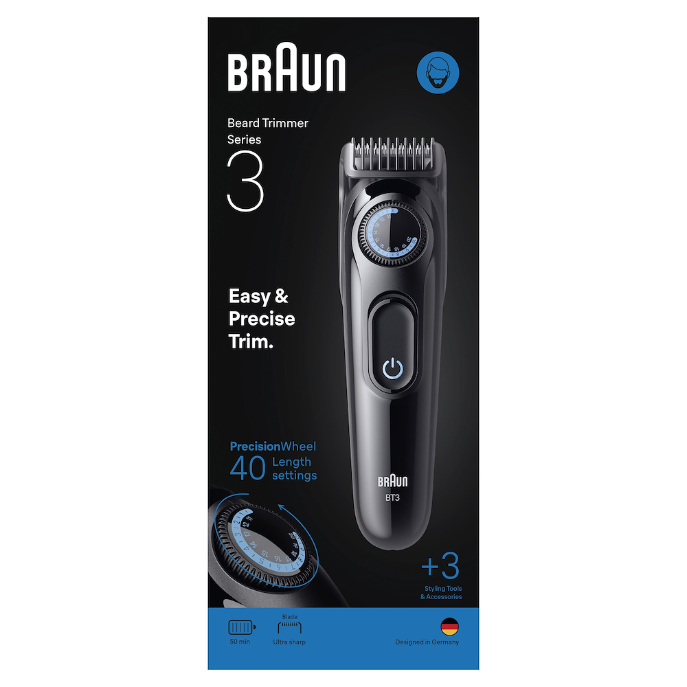 BRAUN BT3520 - Braun Bartschneider Serie 3 mit scharfer Klinge