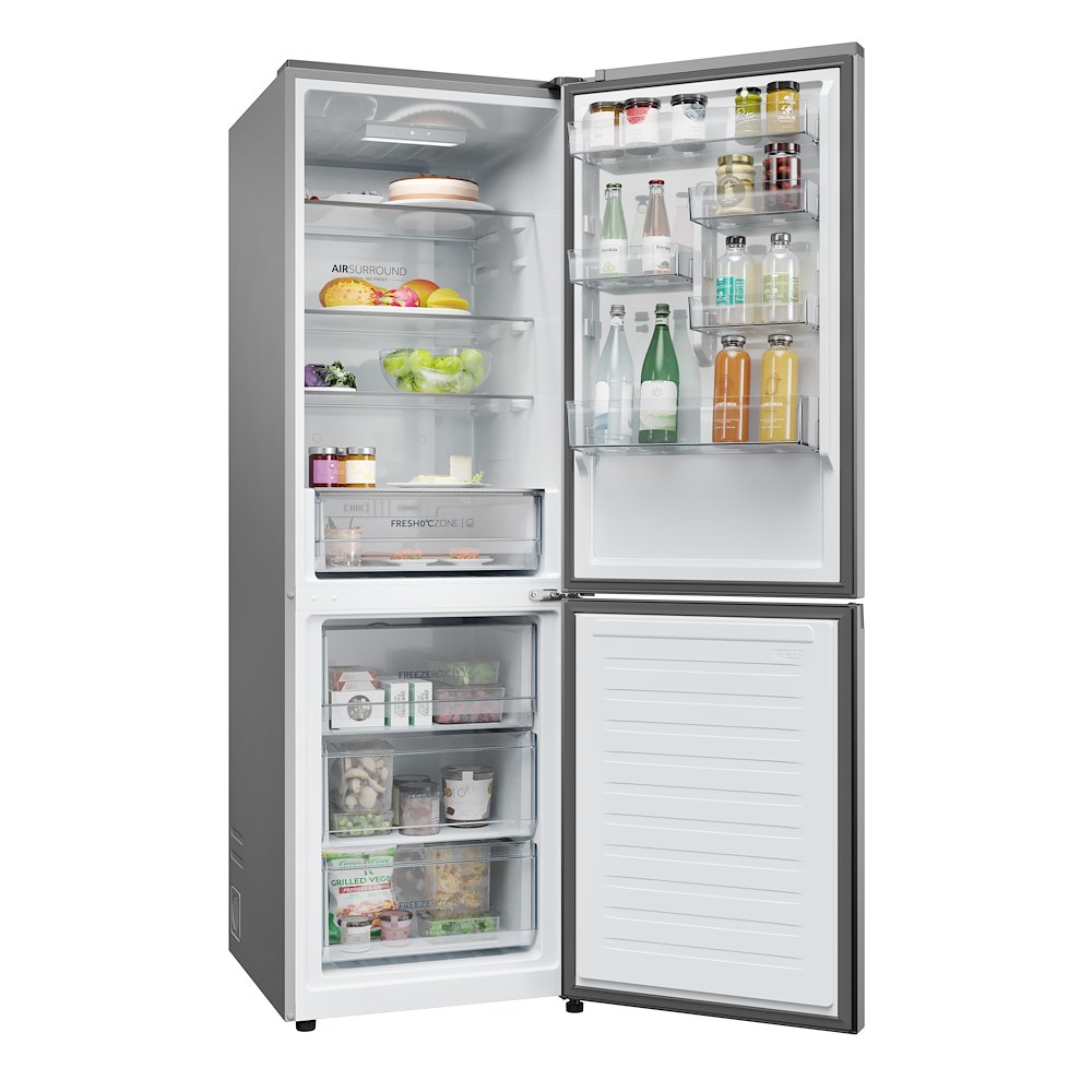 HAIER HDPR1618CNPK - Kombi Kühlschrank Edelstahl 352L