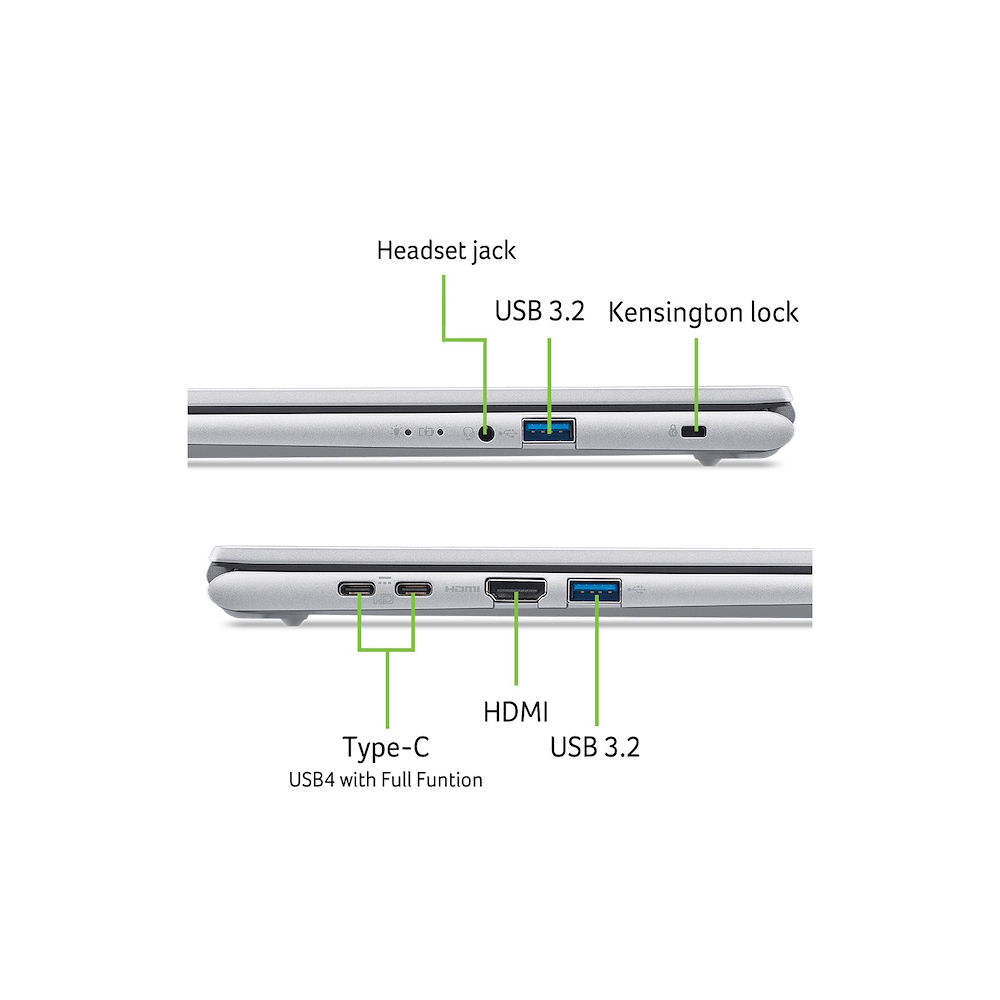 ACER ASPIREGOAG1572P51RJ - Notebook 15.6 Zoll Silber