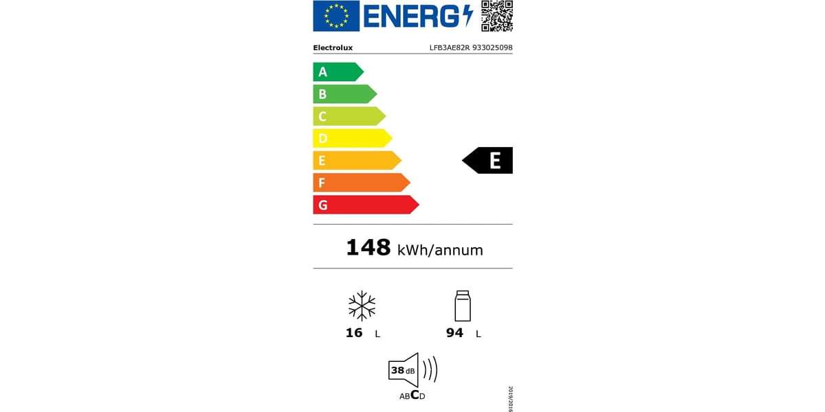 ELECTROLUX LFB3AE82R - Electrolux Unterbau-Kühlschrank mit Eisfach