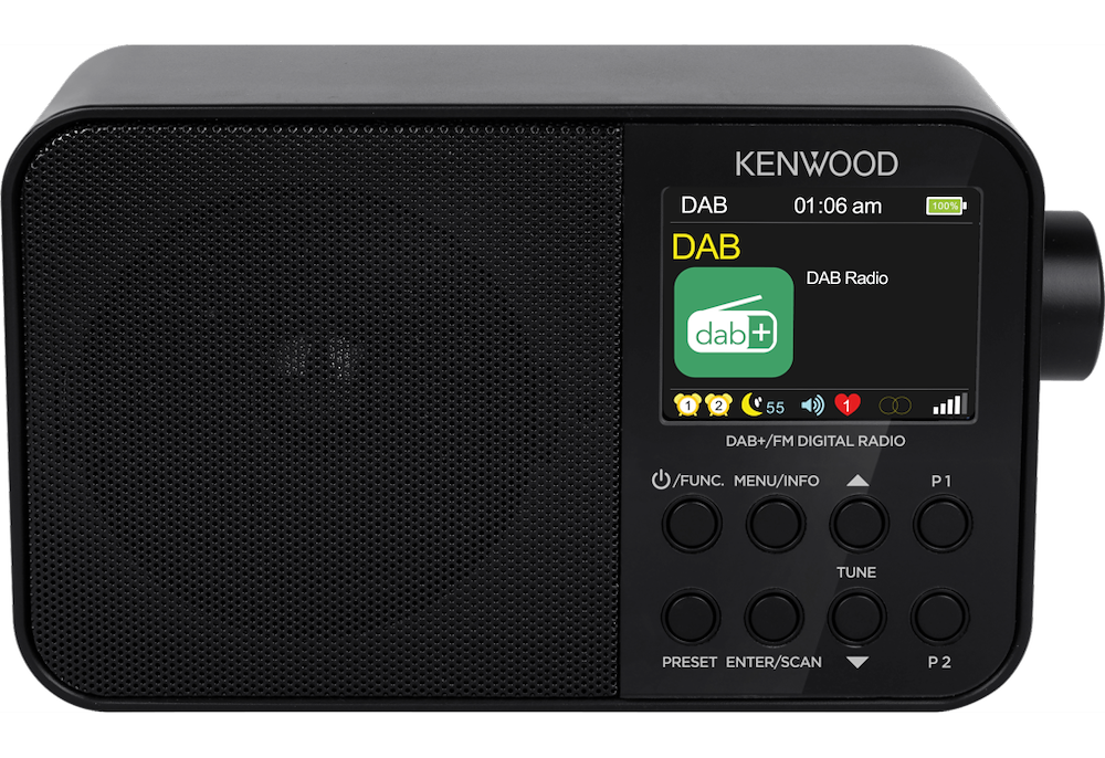 KENWOOD CRM30DABB - Tragbare Smart Radio DAB+/FM Schwarz