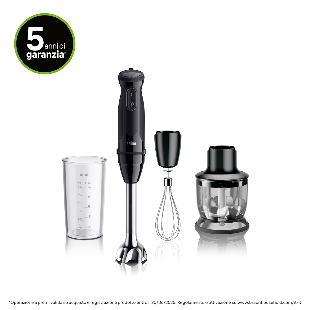 BRAUN MQ50202 - Stabmixer 1000W 21 Geschwindigkeiten