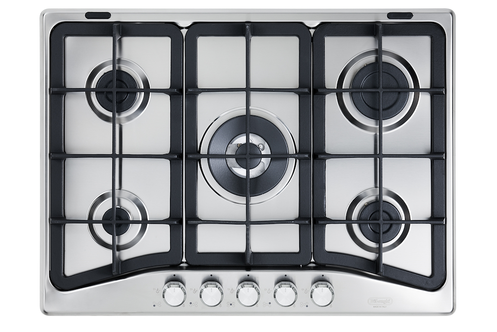 DE LONGHI PFI57GH - Gaskochfeld 70 cm, 5 Brenner