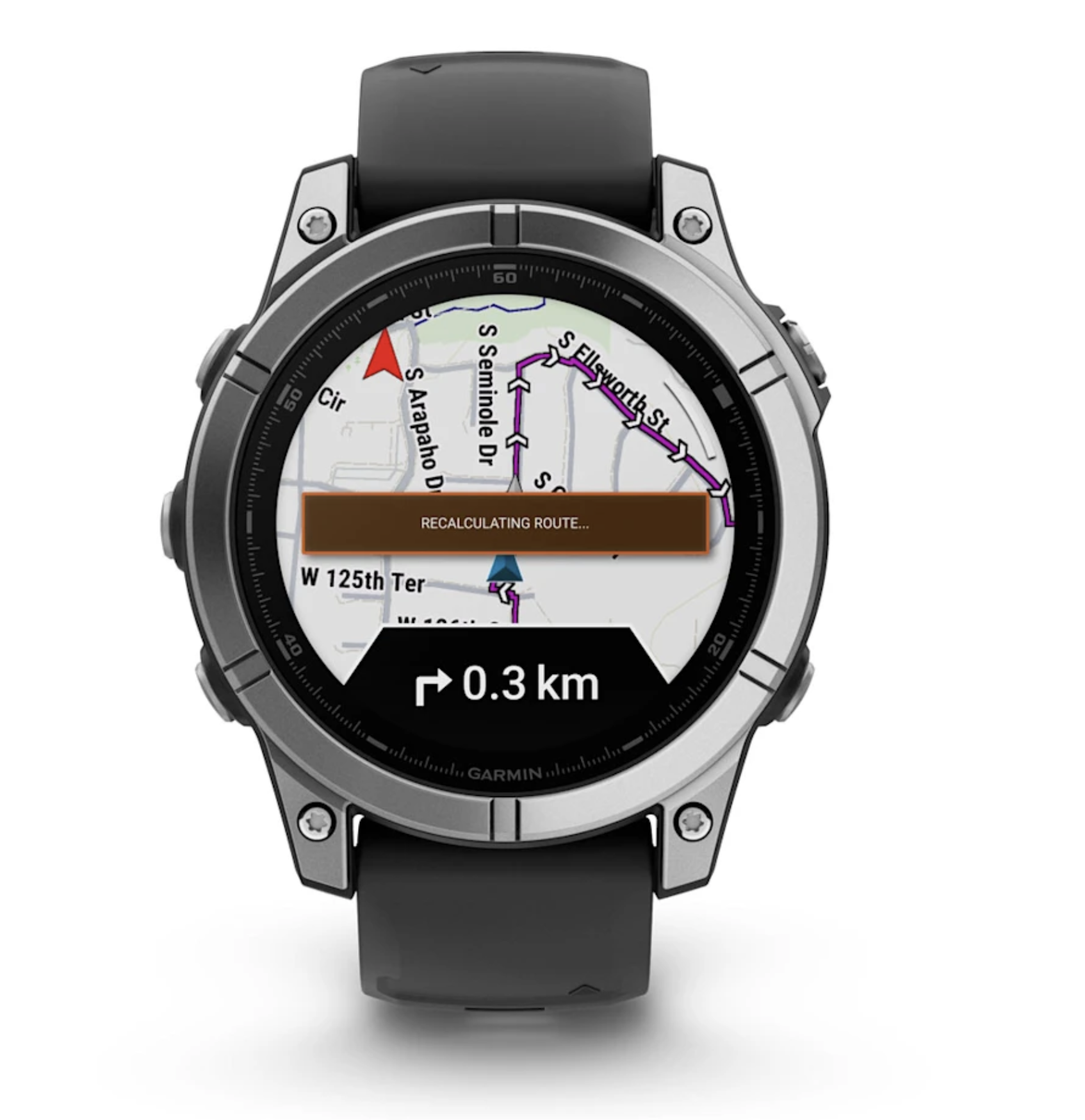 Garmin 0100302500 - Fenix E Edelstahl Smartwatch 47mm