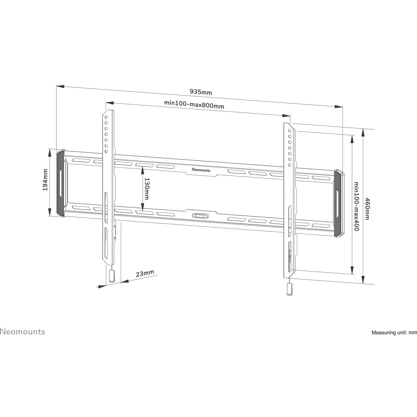 NEOMOUNTS WL30-550BL18 - Neomounts WL30-550BL18 TV-Wandhalter