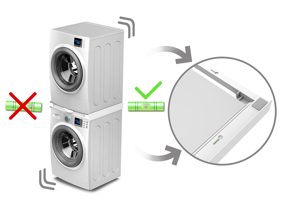 MELICONI 656129 - Universelles Kit für Waschmaschine und Trockner